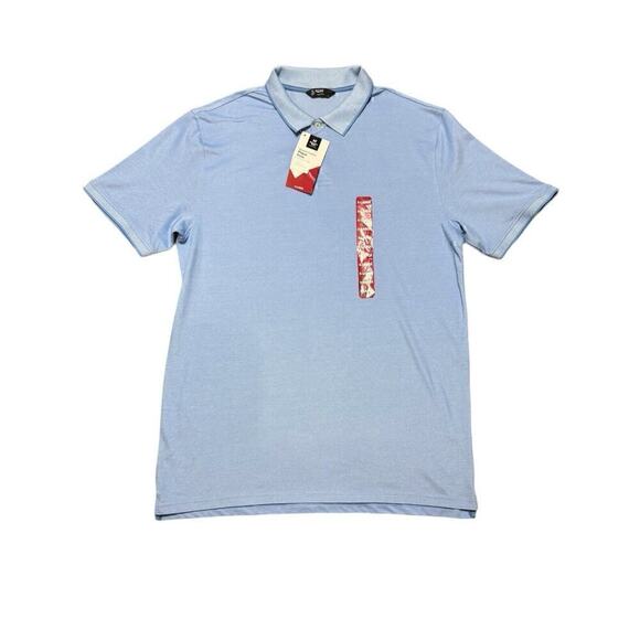 Member's Mark Stretch Cotton Polo Shirt Pique Polo Light Blue Men’s Size XL NWT - Picture 1 of 14